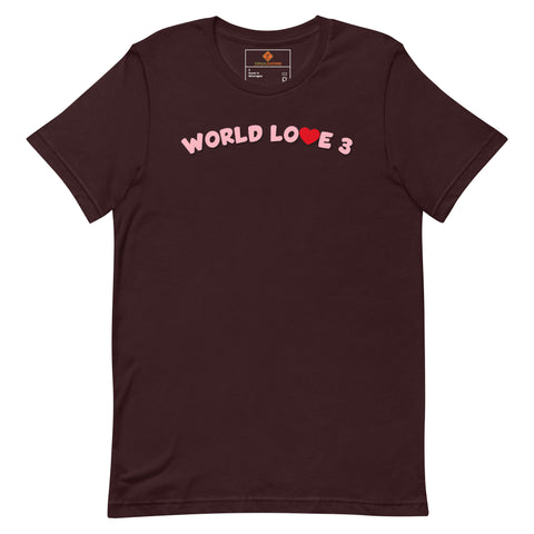 World Love 3 Unisex T-Shirt