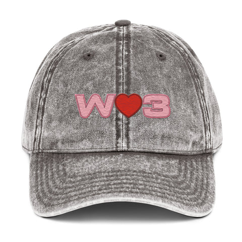 World Love 3 Vintage Cotton Twill Cap
