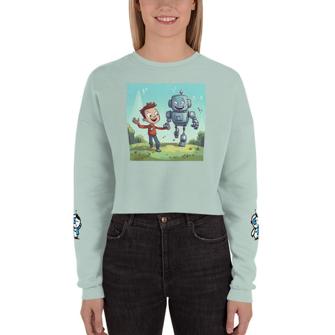 AI is your Friend Crop Sweatshirt